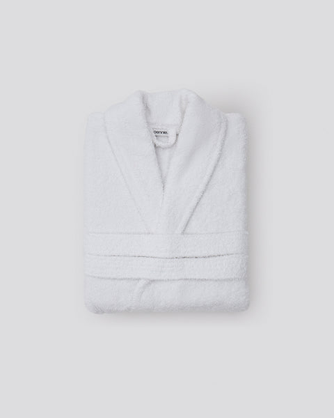 Unisex Βαμβακερό Μπουρνούζι με Γιακά Wellness 450gsm