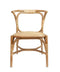Πλεκτή Πολυθρόνα από Φυσικό Rattan & Bamboo Kaciana 81x55x57cm