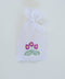 Πουγκί Μπομπονιέρας με Κέντημα Favours-Μωβ Λουλούδι
