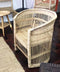 Πλεκτή Πολυθρόνα από Φυσικό Rattan Themba 66x53x81cm