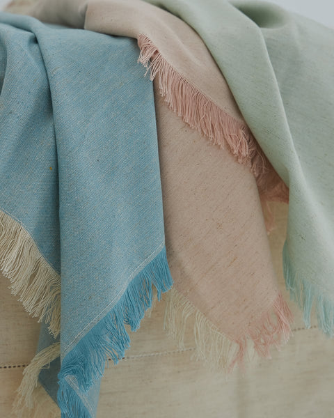 Μονόχρωμη Cottonlinen Πετσέτα Φαγητού με Κρόσσι Tomar 53x53cm σε 3 Αποχρώσεις