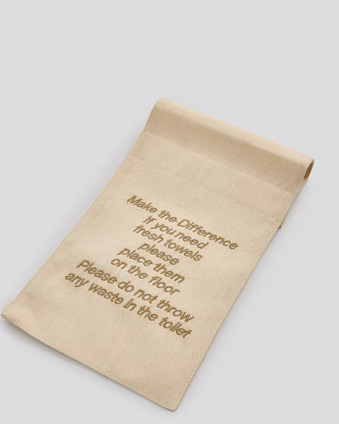 Υφασμάτινη Σήμανση Hospitality Fresh Towels 15x35cm-Χρυσό