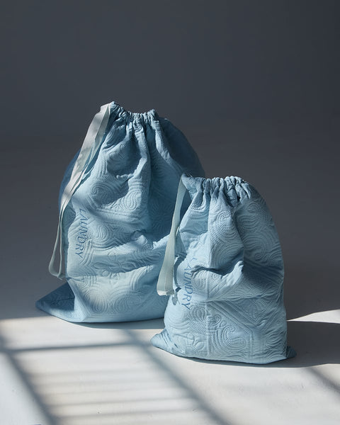Microsilk Σάκος Απλύτων με Κέντημα Laundry Bag Nomas σε 4 Αποχρώσεις & 2 Διαστάσεις