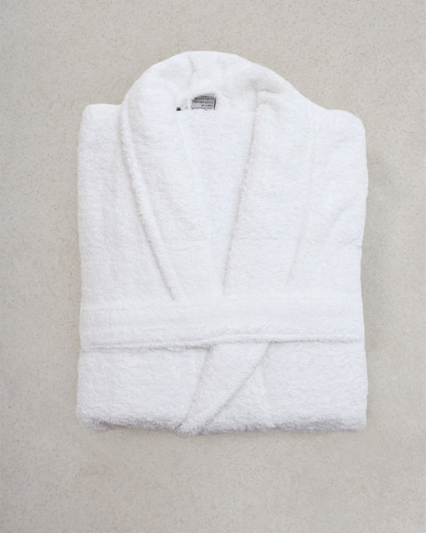 Unisex Βαμβακερό Μπουρνούζι με Γιακά Wellness 450gsm