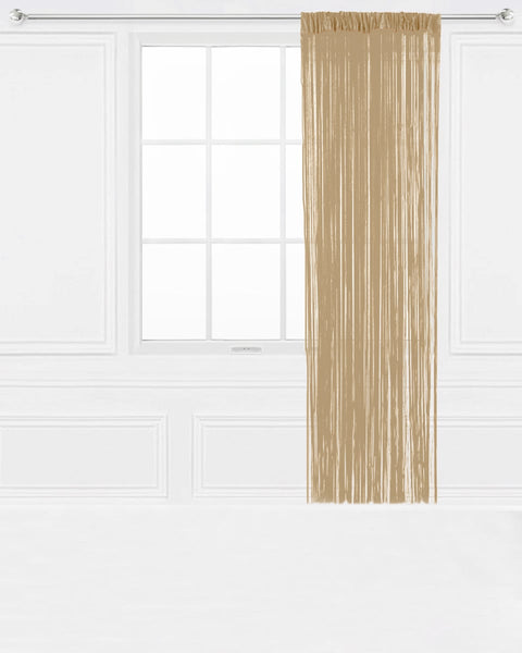 Έτοιμη Ραμμένη Κουρτίνα Κρόσσι 90x250cm Macaroni σε 5 Αποχρώσεις