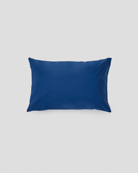 Βαμβακερή Blue Navy Μαξιλαροθήκη Περκάλι Zonar 50x70cm