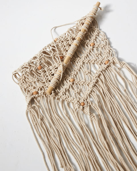 Boho Διακοσμητικό Τοίχου Macrame 3 Πλεξούδες Anusha 40x70cm