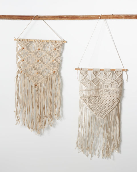 Boho Διακοσμητικό Τοίχου Macrame 3 Πλεξούδες Anusha 40x70cm