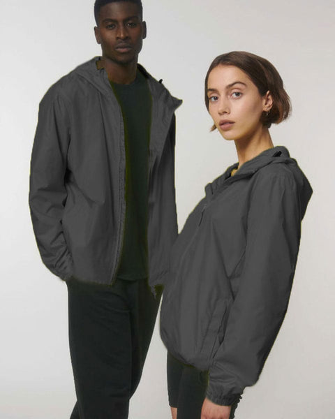 Unisex Αντιανεμικό Jacket με Κουκούλα Basic Line σε 4 Αποχρώσεις