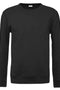Unisex Βαμβακερό Φούτερ με Λαιμόκοψη Basic Line-Μαύρο-X Large