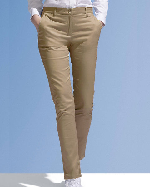 Γυναικείο Παντελόνι Chino Basic Line σε 3 Αποχρώσεις
