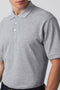 Unisex Βαμβακερή Κοντομάνικη Μπλούζα Polo Basic Line 4 Αποχρώσεις-Γκρι-Medium
