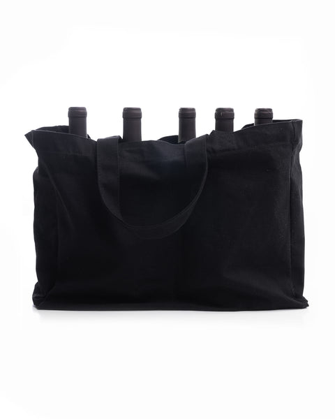 Υφασμάτινη Τσάντα Tote Combo σε 2 Αποχρώσεις 40x30x15cm-Μαύρο