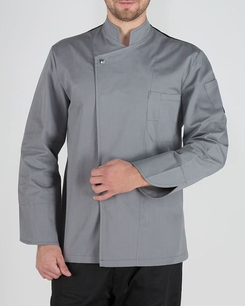 Unisex Σακάκι Μάγειρα Διάτριτη Πλάτη Cuisine σε 3 Αποχρώσεις-Ανθρακί-Medium