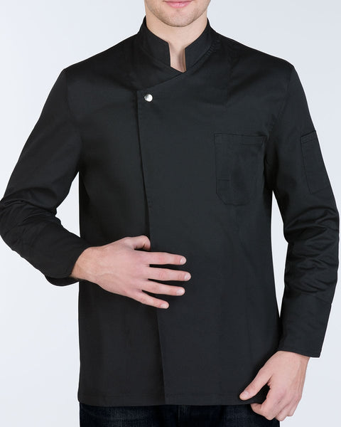 Unisex Σακάκι Μάγειρα Διάτριτη Πλάτη Cuisine σε 3 Αποχρώσεις-Μαύρο-Large