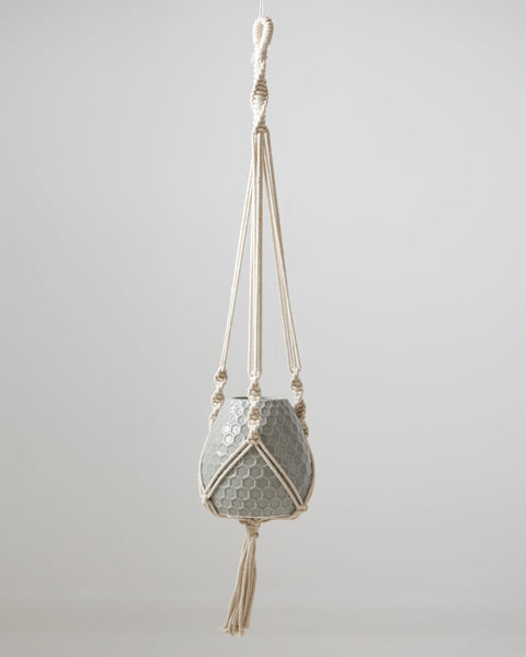 Boho Βαμβακερό Χειροποίητο Macrame Για Γλάστρα Enzo 99cm