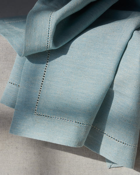 Μονόχρωμη Cottonlinen Πετσέτα Φαγητού με Αζούρ Faro 53x53-Άκουα