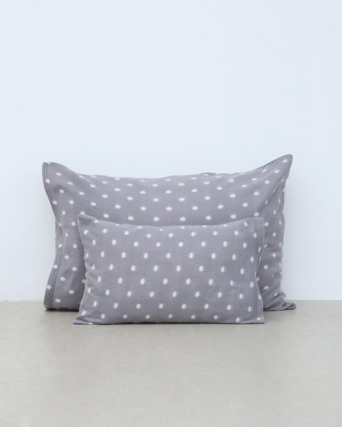 Βρεφική Fleece Γκρι Πουά Μαξιλαροθήκη Firenze 30x45cm