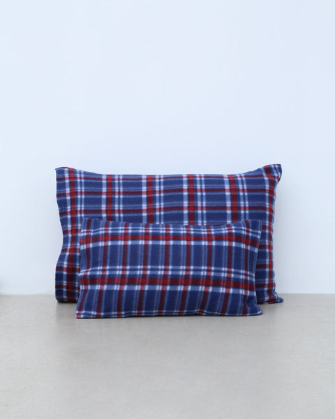 Βρεφική Fleece Καρώ Μαξιλαροθήκη Firenze 30x45cm