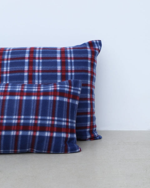 Βρεφική Fleece Καρώ Μαξιλαροθήκη Firenze 30x45cm