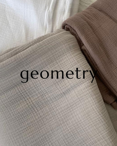 Βαμβακερό Προπλυμένo Κουβερλί 4Layers Geometry Kimisoo σε 3 Αποχρώσεις