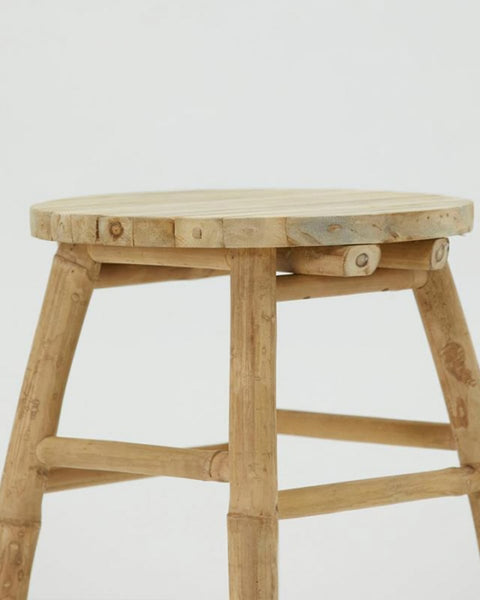 Σκαμπώ Τραπεζάκι από Bamboo Kaori 35x45cm