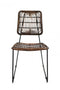 Καρέκλα απο Φυσικό Rattan & Μέταλλο Kato 85x53x54.5cm