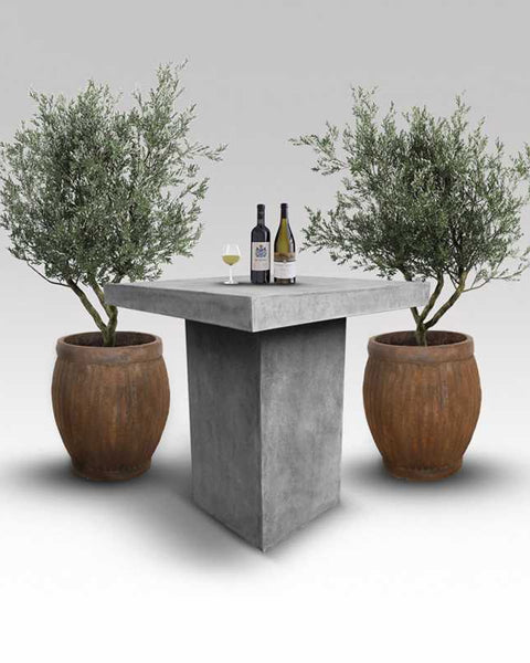 GFRC Τραπέζι Μπάρ Concrete Fiberglass Mateus 100x100x110cm