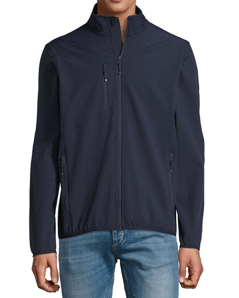 Ανδρικό Αδιάβροχο Μπουφάν 3 Τσέπες Softshell Basic Line σε 6 Αποχρώσεις-Μπλε Σκούρο-X Large