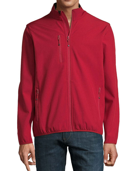 Ανδρικό Αδιάβροχο Μπουφάν 3 Τσέπες Softshell Basic Line σε 6 Αποχρώσεις-Κόκκινο-XX Large