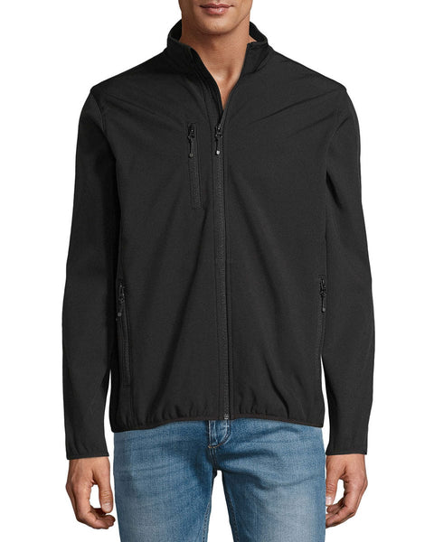 Ανδρικό Αδιάβροχο Μπουφάν 3 Τσέπες Softshell Basic Line σε 6 Αποχρώσεις-Μαύρο-XX Large