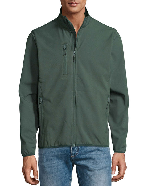 Ανδρικό Αδιάβροχο Μπουφάν 3 Τσέπες Softshell Basic Line σε 6 Αποχρώσεις-Πράσινο-Large