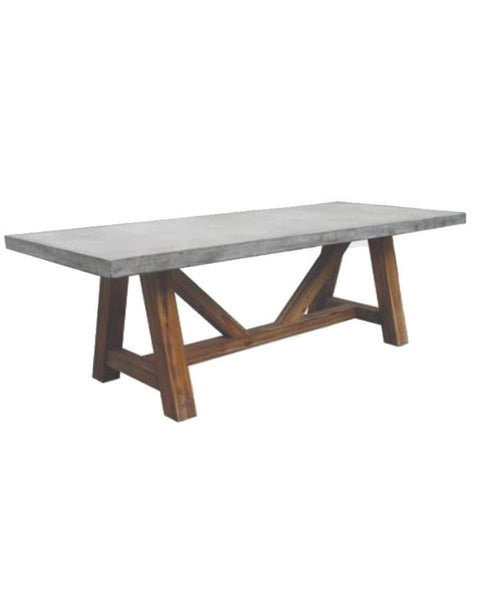 GFRC Ορθογώνιο Τραπέζι Concrete Fiberglass Oriel 100x200x75cm