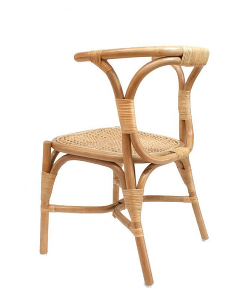 Πλεκτή Πολυθρόνα από Φυσικό Rattan & Bamboo Kaciana 81x55x57cm