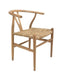 Πολυθρόνα Από Teak με Φυσική Ψάθα Agathe 46x45x90cm