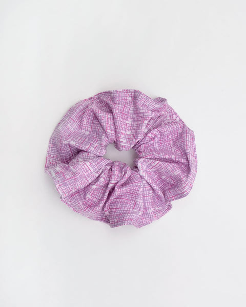 Scrunchies Λαστιχάκι Μαλλιών Abstract Μωβ