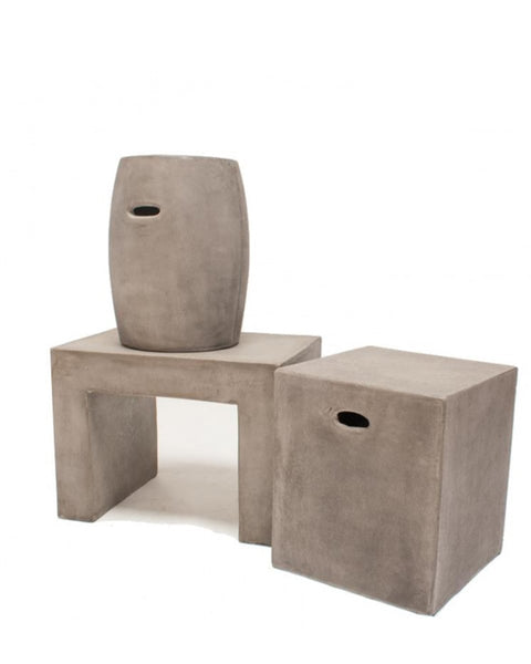 GRC Τετράγωνο Σκαμπώ Τραπεζάκι Phoenix 40x40x45cm