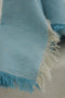 Μονόχρωμη Cottonlinen Πετσέτα Φαγητού με Κρόσσι Tomar 53x53cm-Άκουα