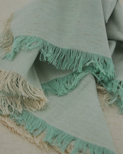 Μονόχρωμη Cottonlinen Πετσέτα Φαγητού με Κρόσσι Tomar 53x53cm-Φιστικί