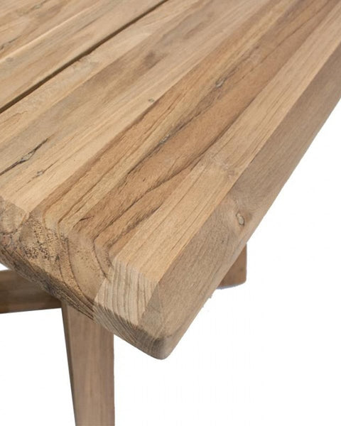 Τραπέζι από Μασίφ Ξύλο Teak Tripoli 80x80x75.5cm