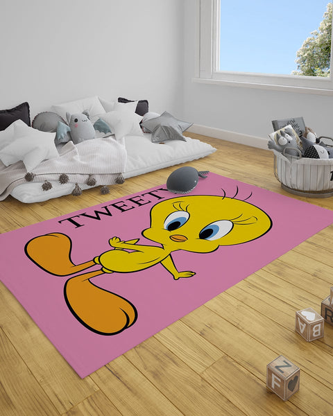 Παιδικό Χαλί Tweety Des.2 Warner Bros σε 2 Διαστάσεις-55x85cm