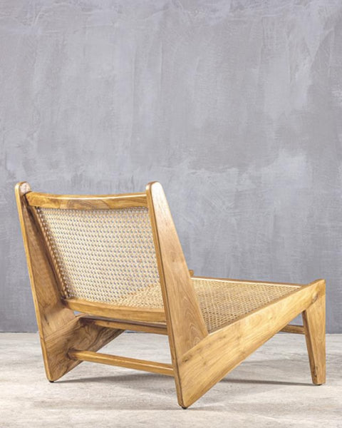 Lounge Natural Ξύλινη Πολυθρόνα Vimet 54x69x63cm