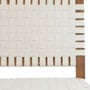 Καρέκλα Από Natural Ξύλο Teak με Πλεκτές Ζώνες Ellis 84x65x72cm