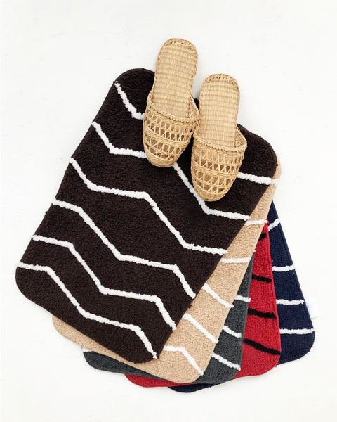 Micro Αντιολισθητικό Χαλάκι Μπάνιου Zig Zag 40x60cm σε 5 Αποχρώσεις