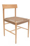 Καρέκλα Από Ξύλο Teak με Κορδόνι Zora 48x49x79cm